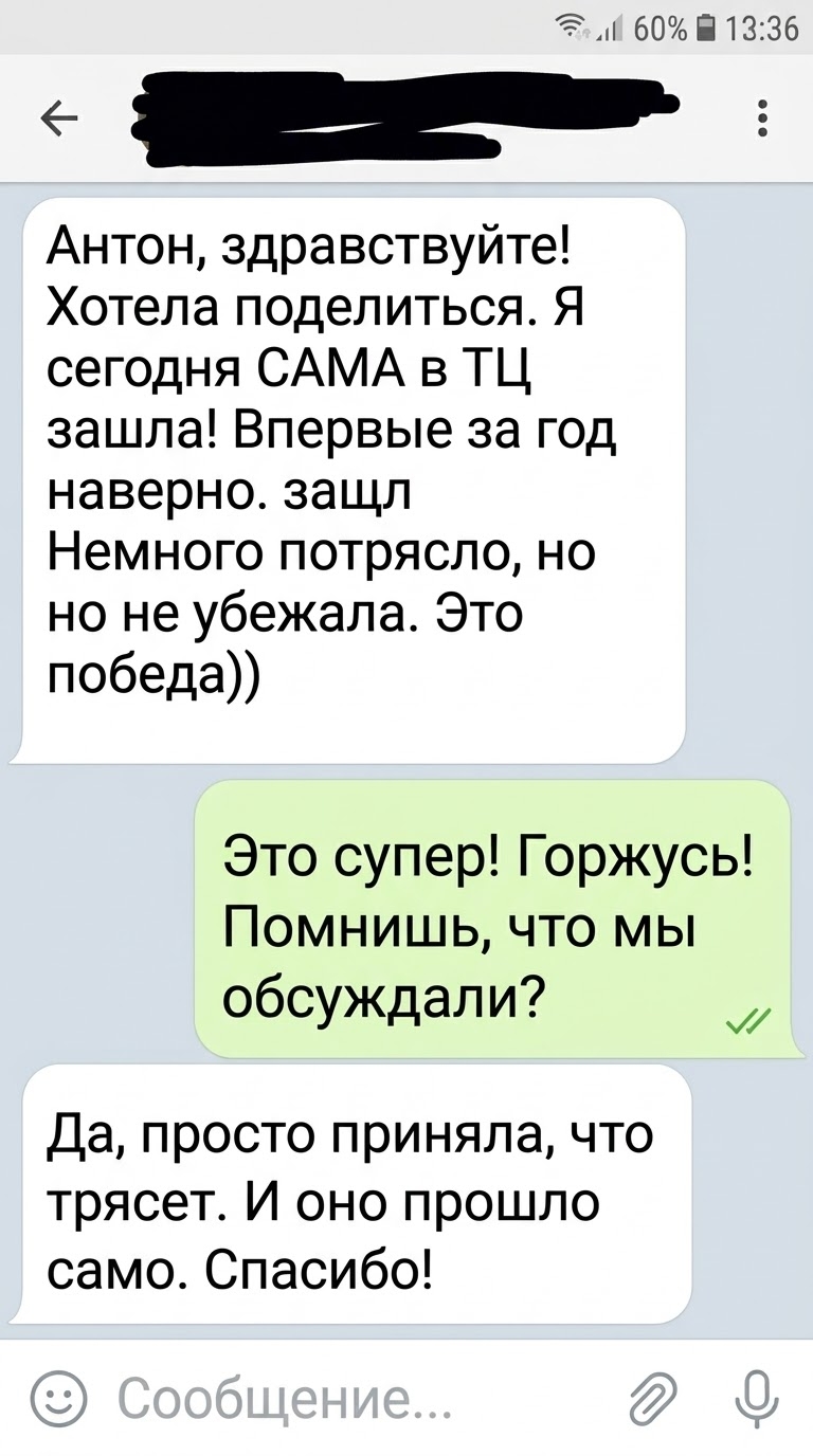 Скриншот переписки Антона с&nbsp;Анной